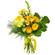 Yellow bouquet of roses and chrysanthemum. Sri Lanka